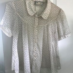 Two of Us - Anthorpologie Sheer Blouse